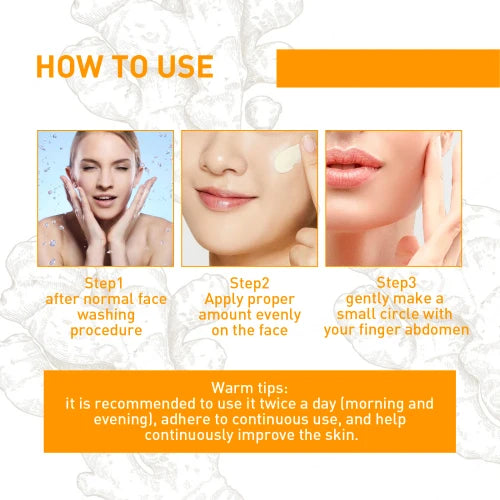 OUHOE Turmeric  Reduces Fine Lines And Spots Moisturizes Anti Wrinkles Face Cream