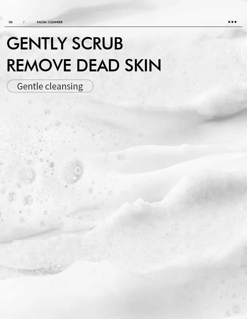 LAIKOU Men Facial Cleanser Face Washing Moisturizing Man Skin Care Oil Control Blackhead Remove Scrub Cosmetics Deep Norishing
