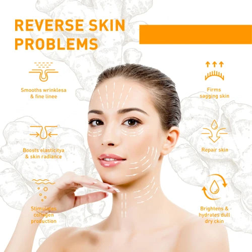 OUHOE Turmeric  Reduces Fine Lines And Spots Moisturizes Anti Wrinkles Face Cream
