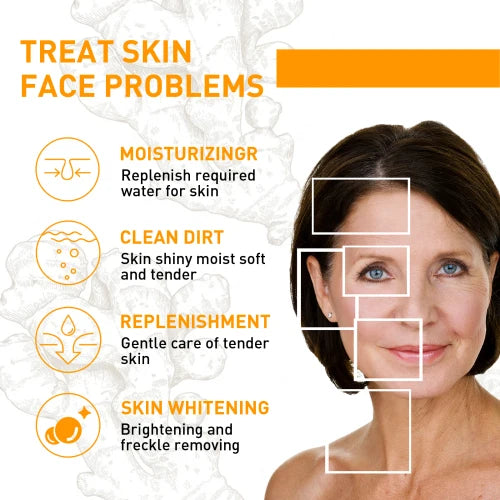 OUHOE Turmeric  Reduces Fine Lines And Spots Moisturizes Anti Wrinkles Face Cream