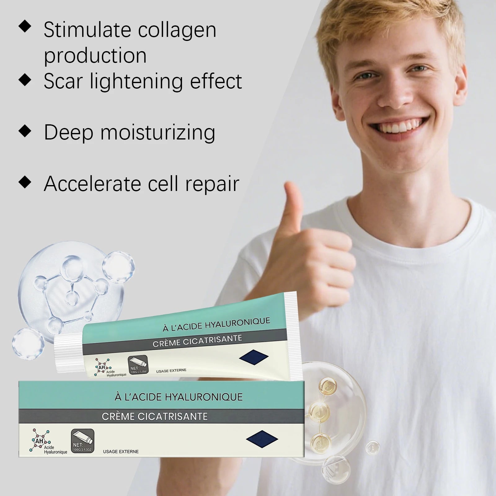 Skin Care Cream - Gentle and skin-friendly, non-greasy, comfortable, protects and smooths the skin, ideal for daily care