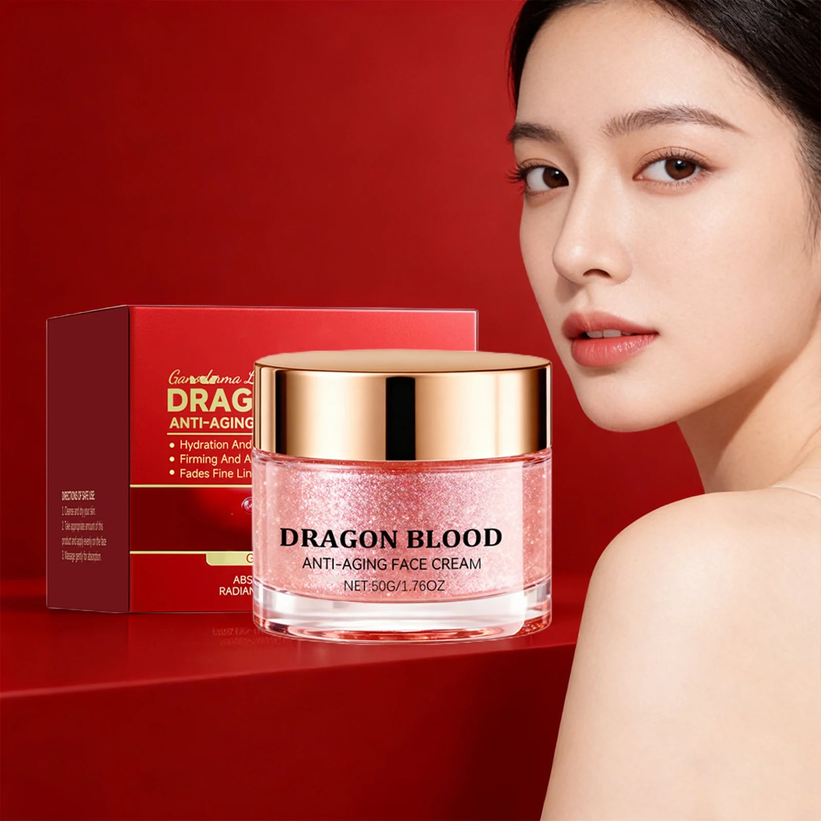 Dragon Blood Face Cream Anti Aging Fade Fine Lines Moisturizing Nourishing Skin Hydrating Improve Dry Skin Firming Face Care