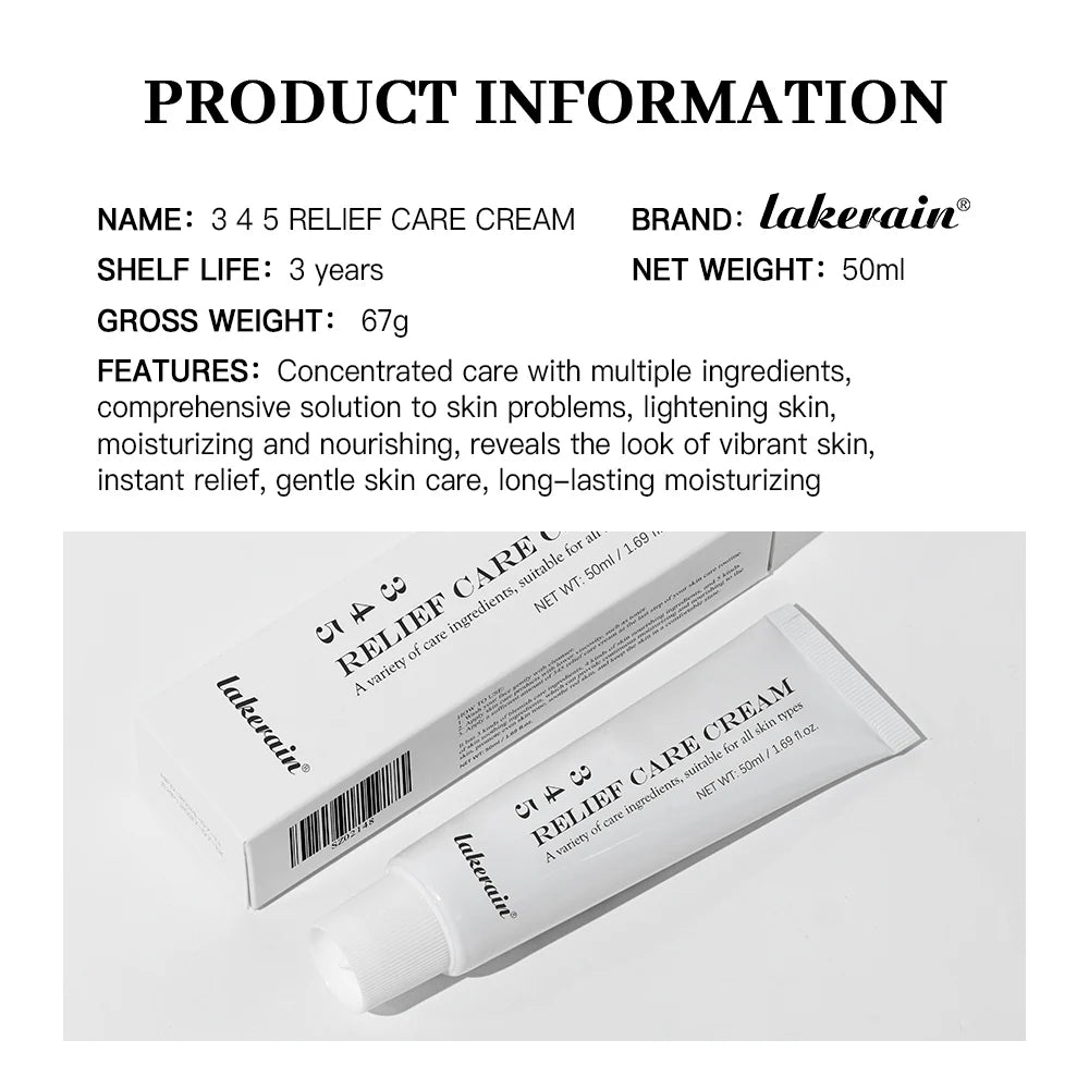 345 Soothing Cream, 50ml, Moisturizing for Dry Skin, Skin Care and Hydration, Moisturizing Cream, Soothing Cream
