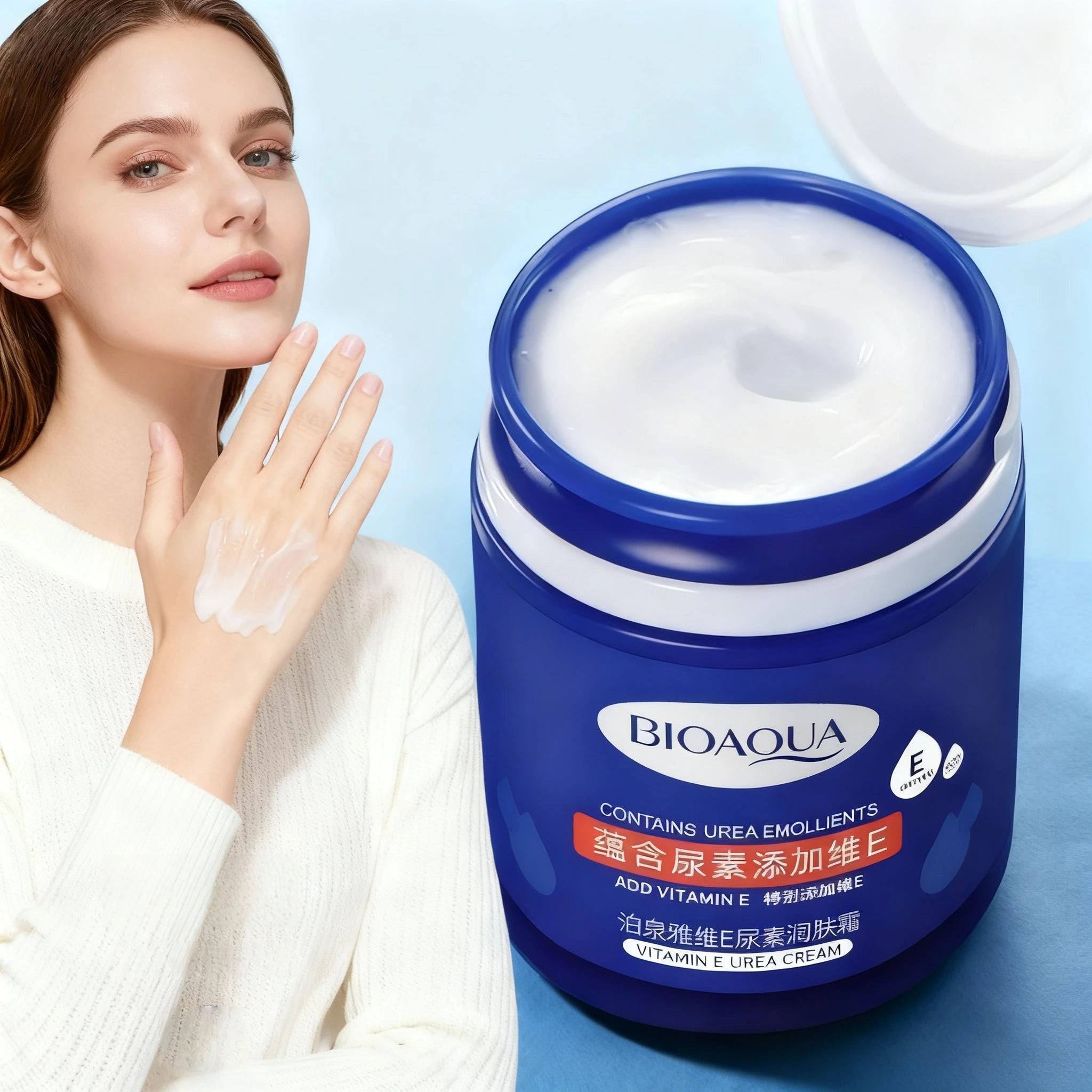 170G/Bottle Urea Moisturizing Cream, Hand Cream, Foot Cream, Body Lotion, Formulated with Glycerin, Vitamin E and Other Ingredients, Deeply Moisturizes the Skin, Prevents Dryness, and Leaves Skin Soft and Smooth, Suitable for