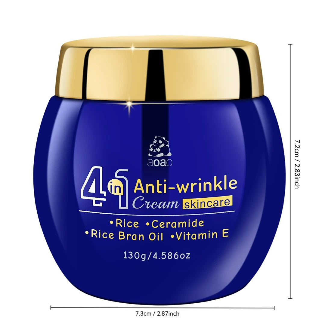 4-in-1 Anti-Wrinkle Cream with Rice, Ceramides, Rice Bran Oil, and Vitamin E – Essence Nourishing Hydrating Anti-Aging Cream.