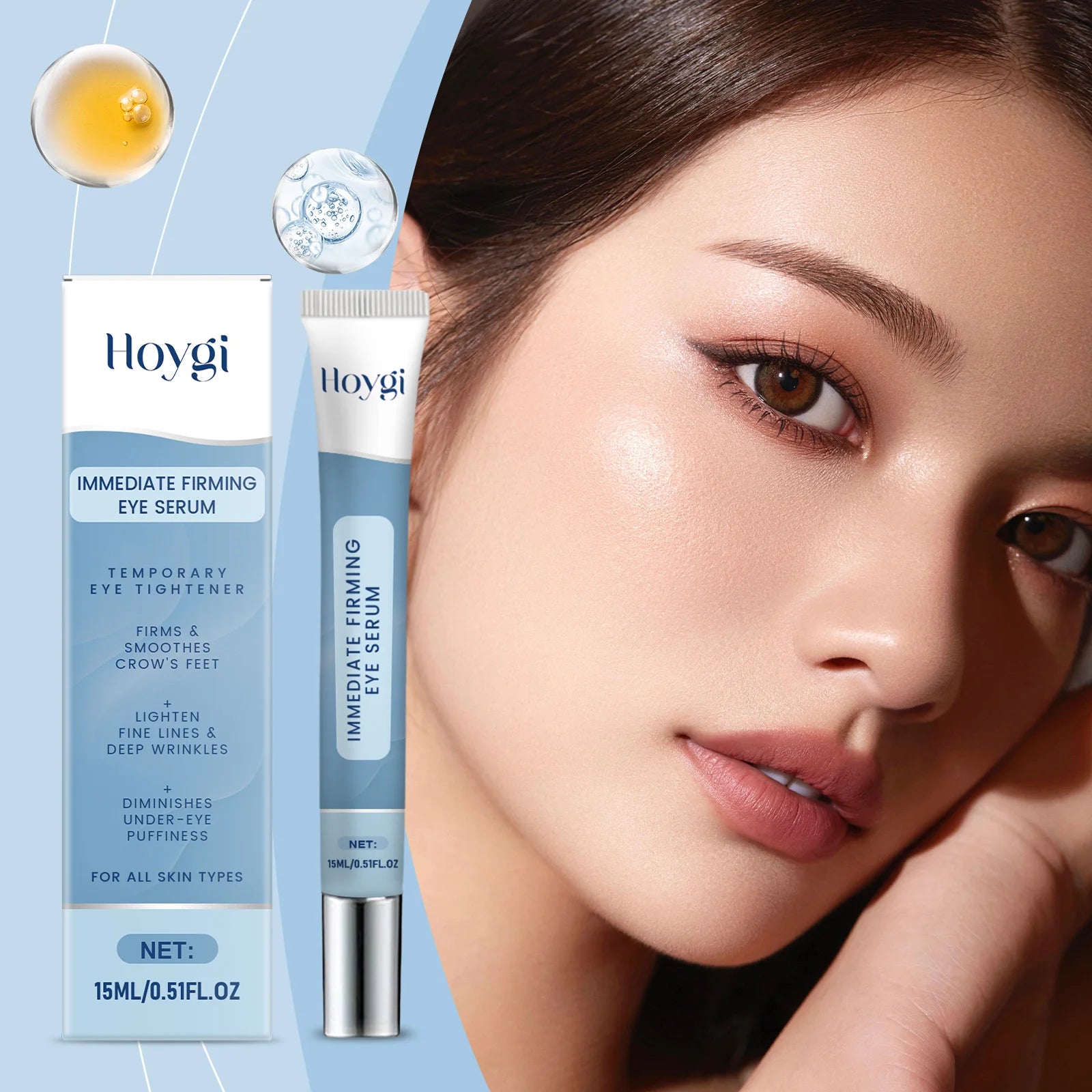 Moisturizing Eye Cream: Gentle, Soft and Hydrating Care for the Eye Area. Apply and massage.
