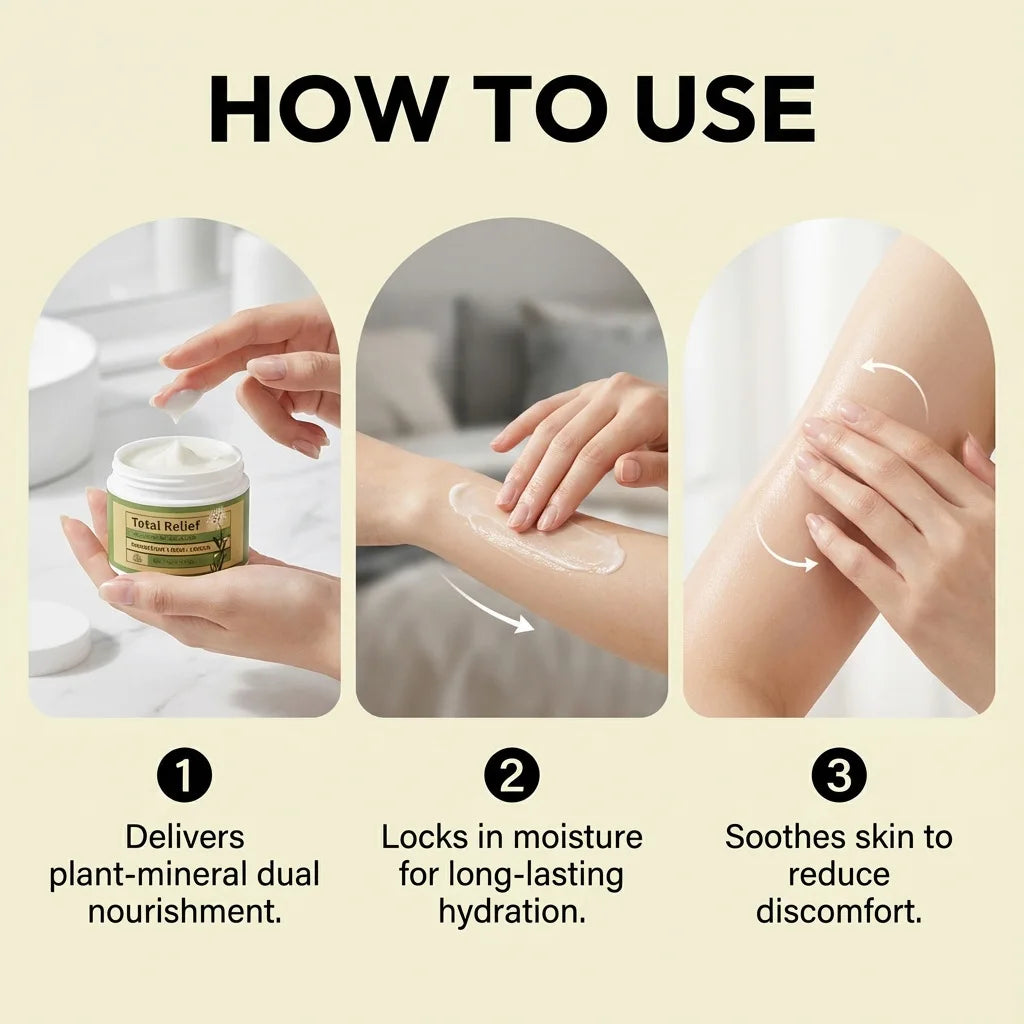 Body Care Cream - Gentle Natural Skin Care, Plant Extract Infused, Daily Hydrating Moisturizing & Softening Massage Lotion