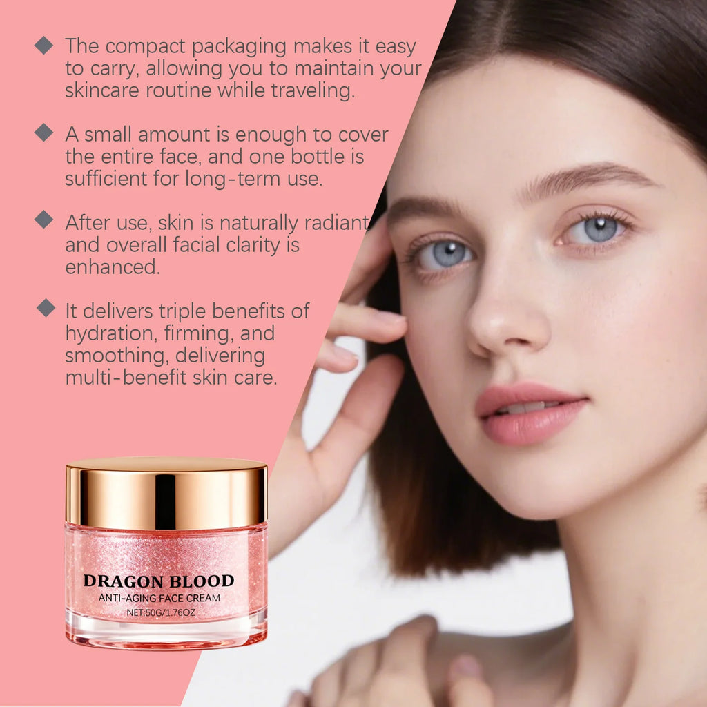 Dragon Blood Face Cream Anti Aging Fade Fine Lines Moisturizing Nourishing Skin Hydrating Improve Dry Skin Firming Face Care