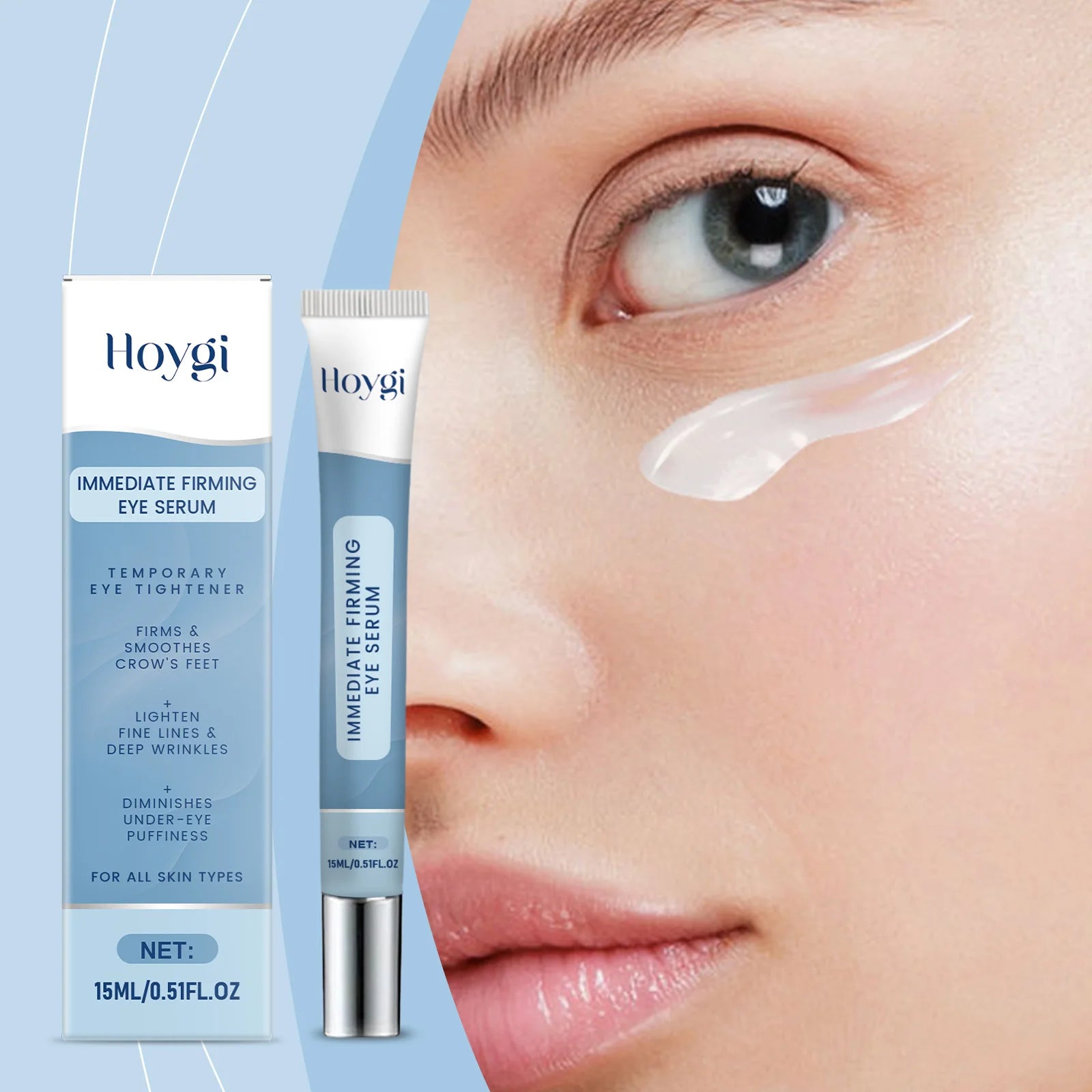Moisturizing Eye Cream: Gentle, Soft and Hydrating Care for the Eye Area. Apply and massage.